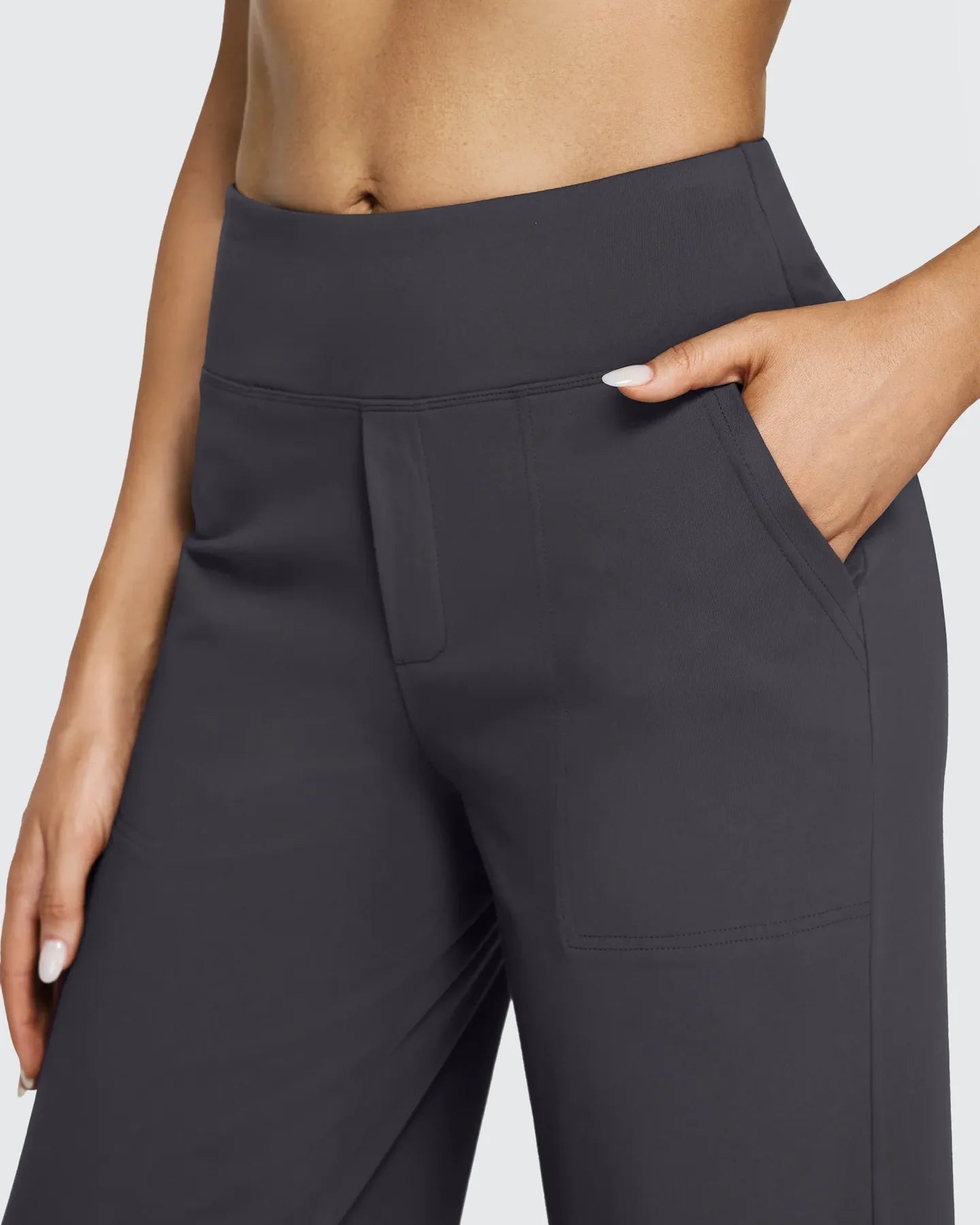 Loose High-Waist Business Casual Pants