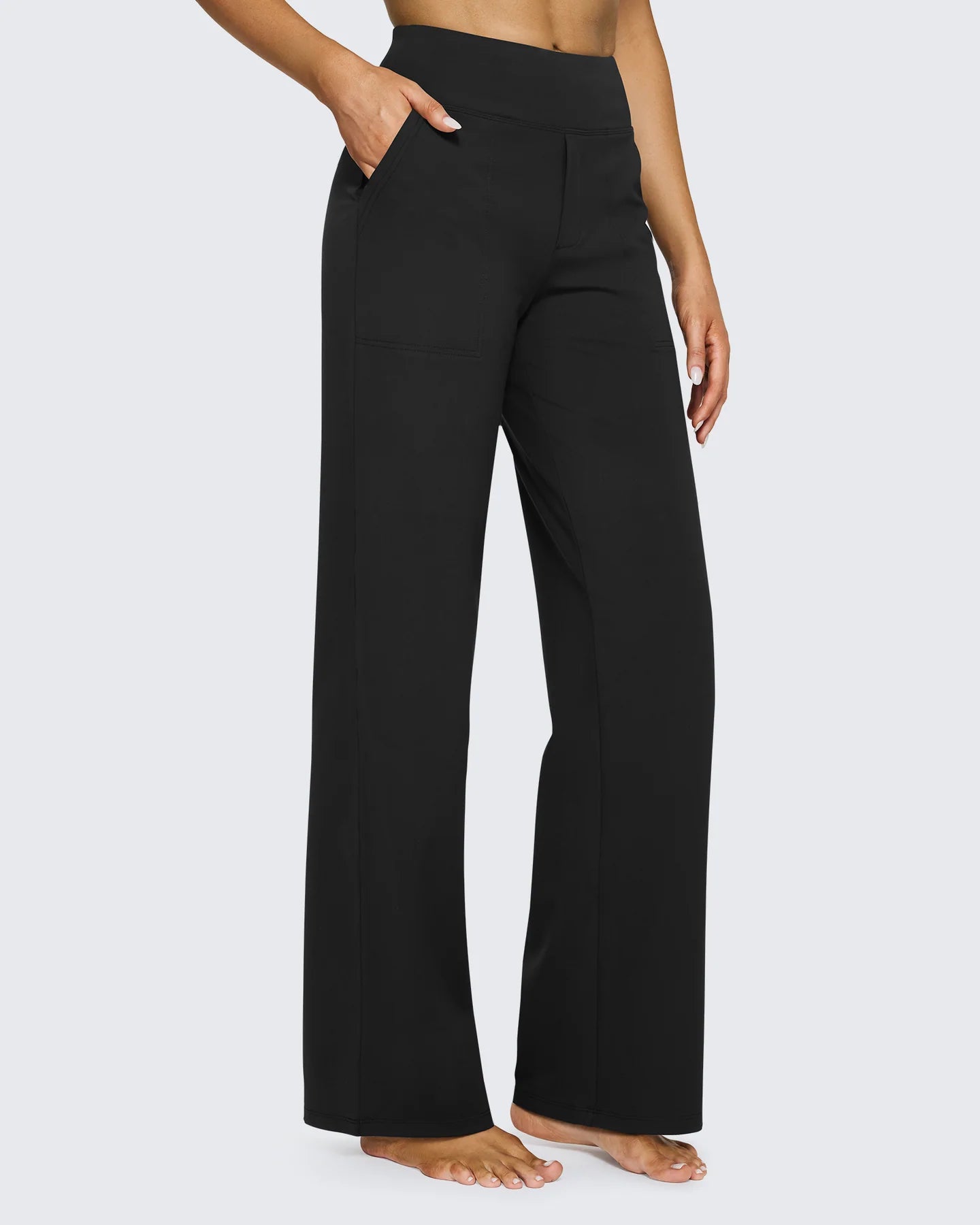 Loose High-Waist Business Casual Pants