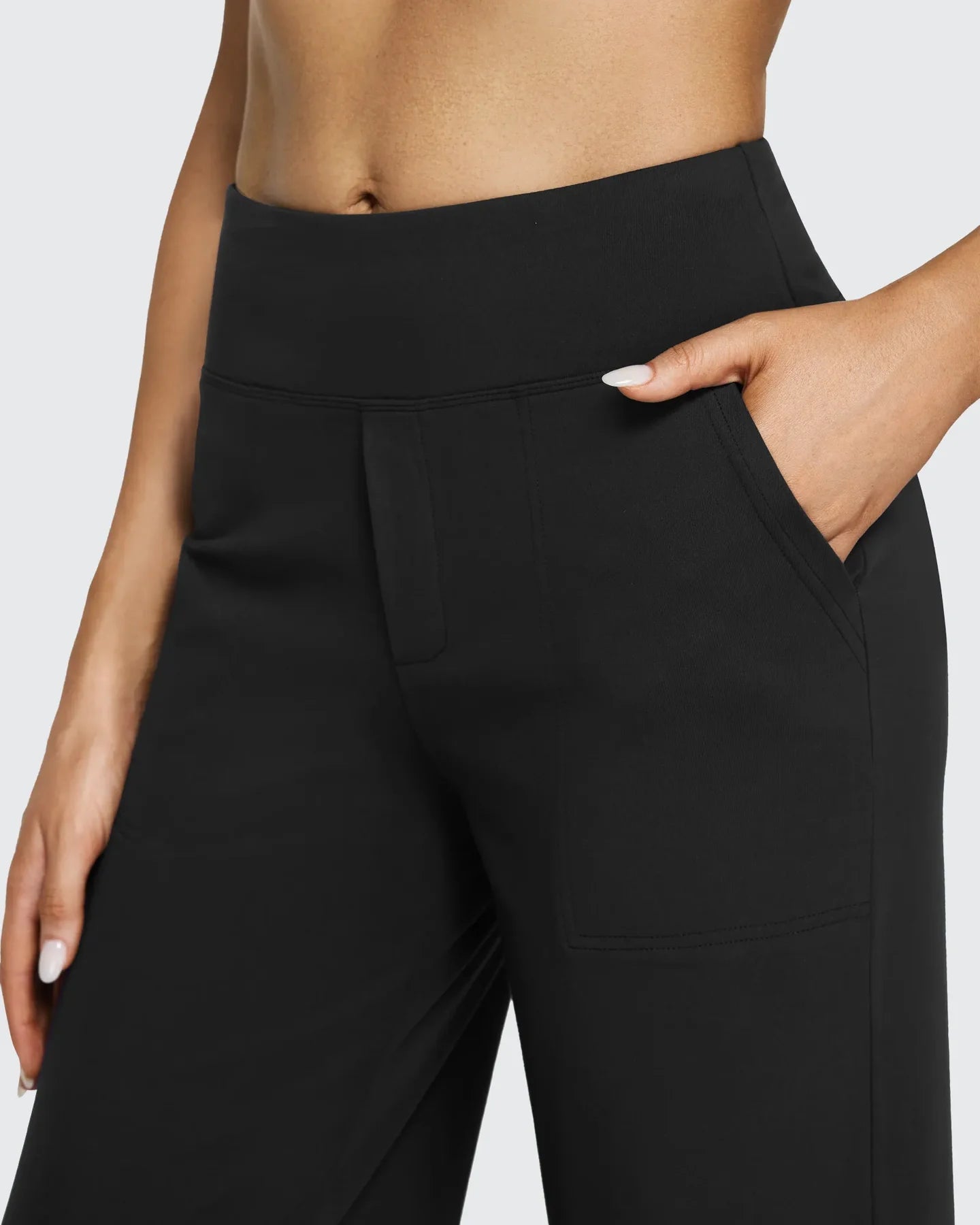 Loose High-Waist Business Casual Pants